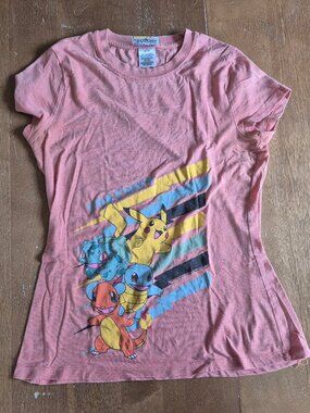 Vintage pokemon shirt gen 1 starter 2008 Woman girl Orange